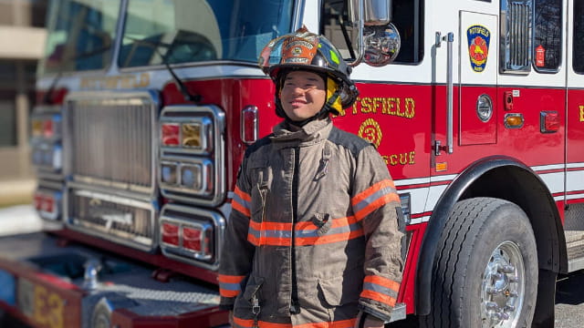 Fire science program graduate
