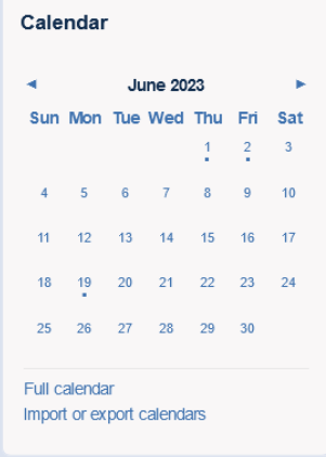 Image showing Moodle block drawer